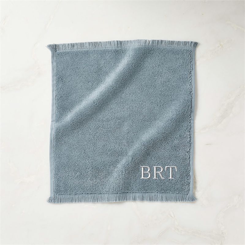 Kindred Organic Cotton Blue Washcloth by Kravitz Design - image 2 of 4