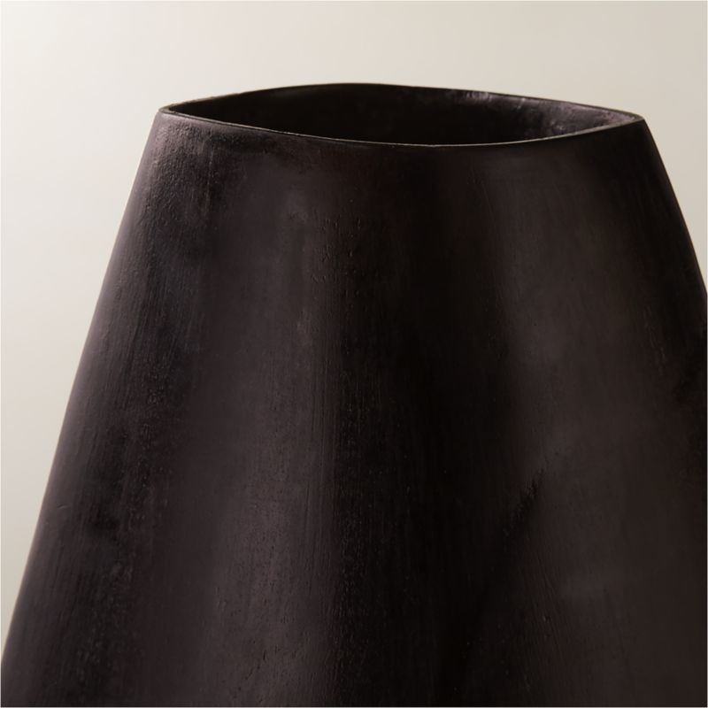 Kinsale Black Teak Wood Vase - image 2 of 5