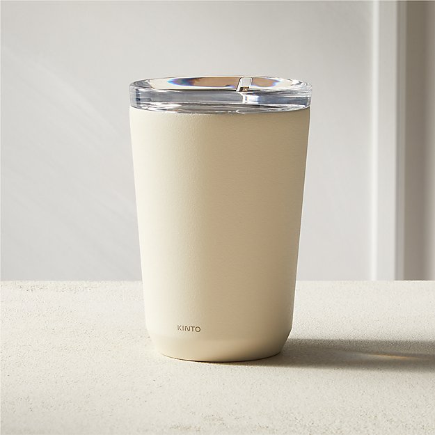 Kinto White To Go Tumbler CB2