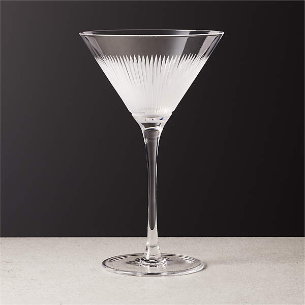 Kira Hand Etched Martini Glass + Reviews