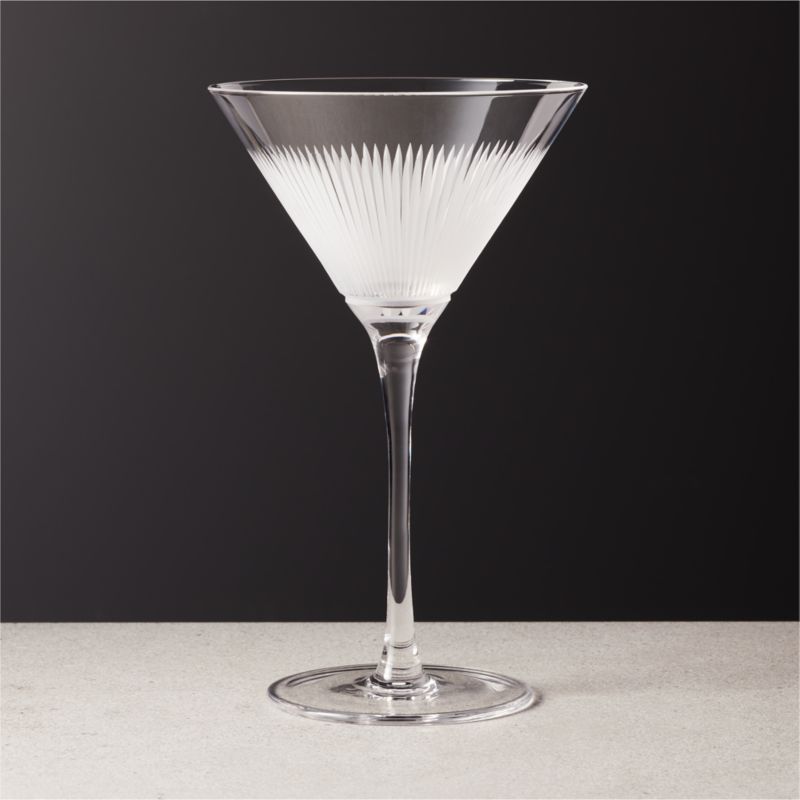 Ribbed Martini Glass