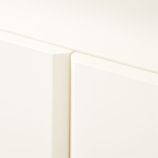 Kirnan 72" Ivory High-Gloss Lacquered Credenza