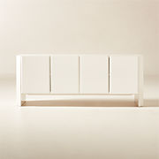 Faible 100" White Performance Fabric Sofa