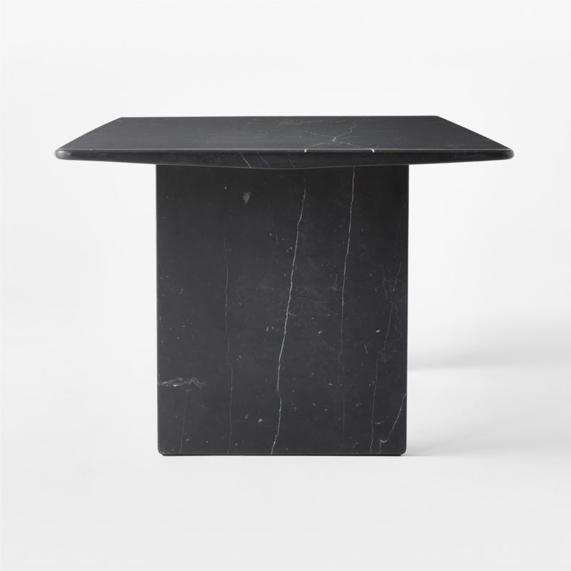 Kishi 75" Rectangular Black Marble Dining Table - image 8 of 11