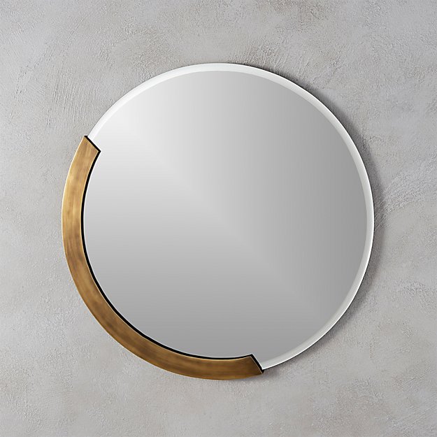24 Kende Round Mirror | Black | Diameter 24 inches 
