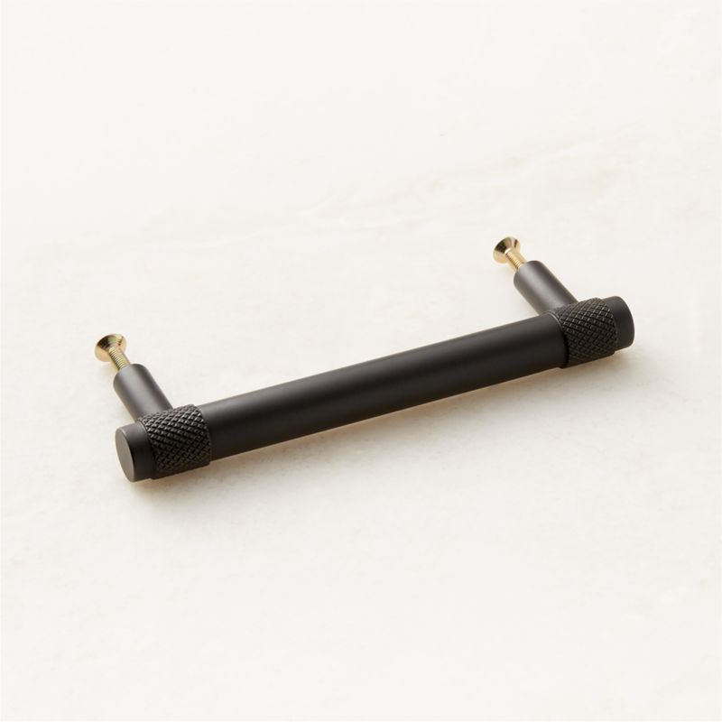 Peri Knurled Black Cabinet Handle 4'' - image 4 of 6