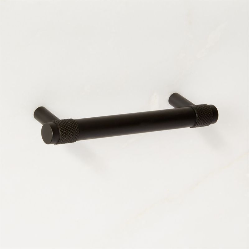 Peri Knurled Black Cabinet Handle 4'' - image 3 of 6