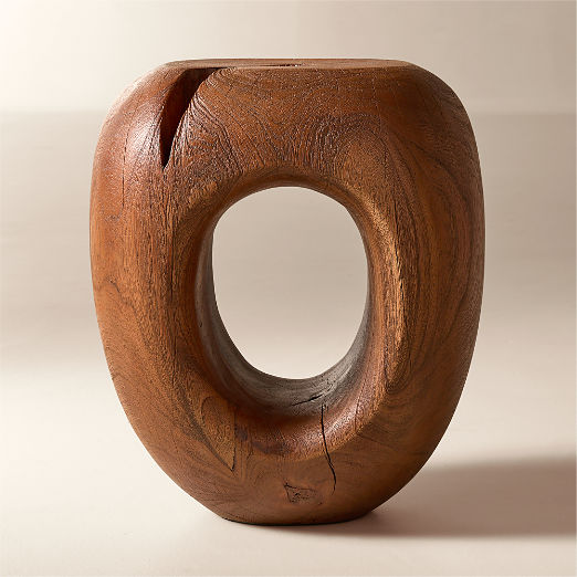 Koa Acacia Wood Side Table