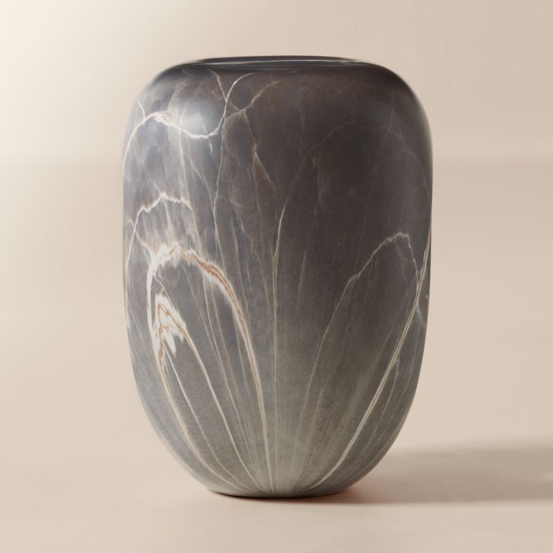 Koa Brown Marbled Resin Side Table - image 3 of 7
