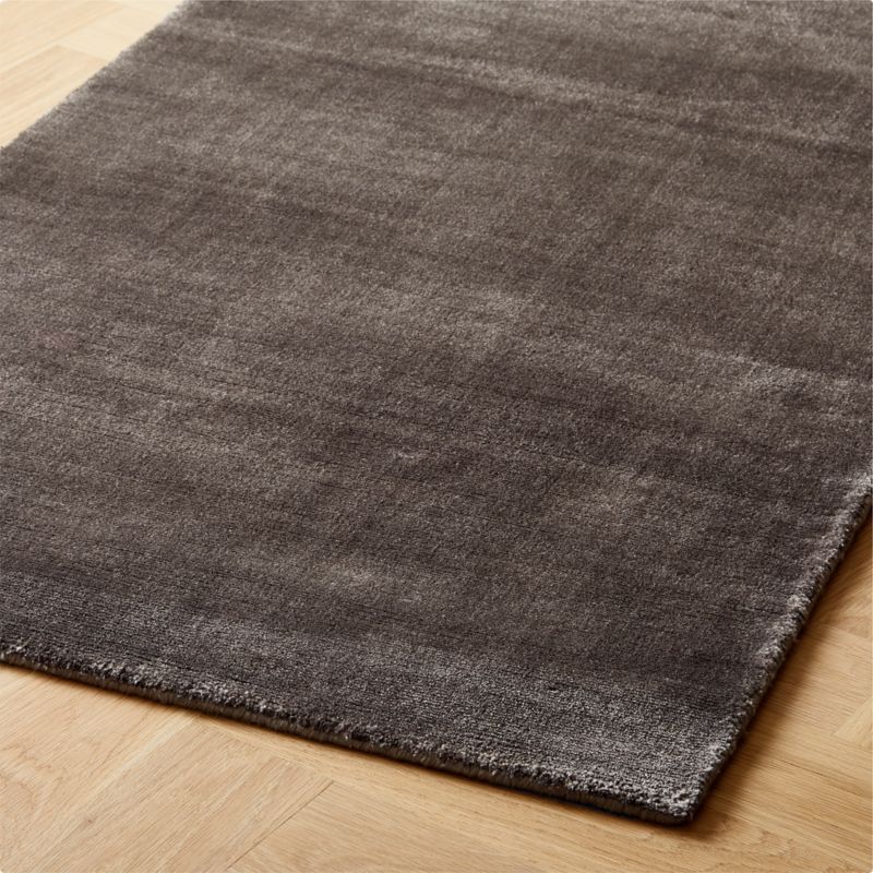 Kole Charcoal Solid Performance Nylon Runner Rug 2.5'X8' - image 3 of 4