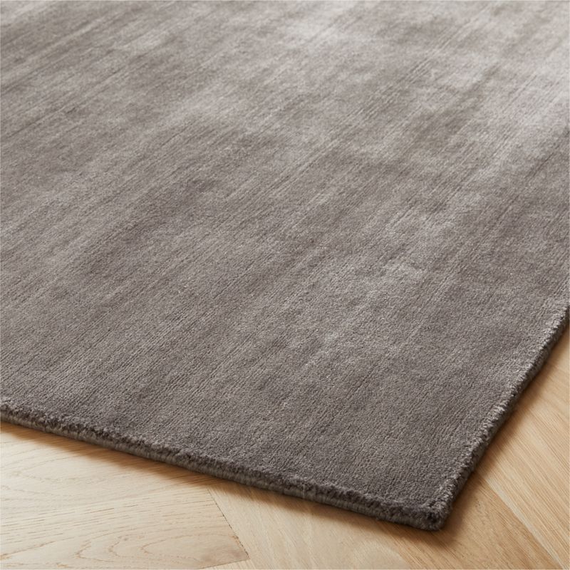 Kole Charcoal Solid Performance Nylon Area Rug 8'X10' - image 3 of 9