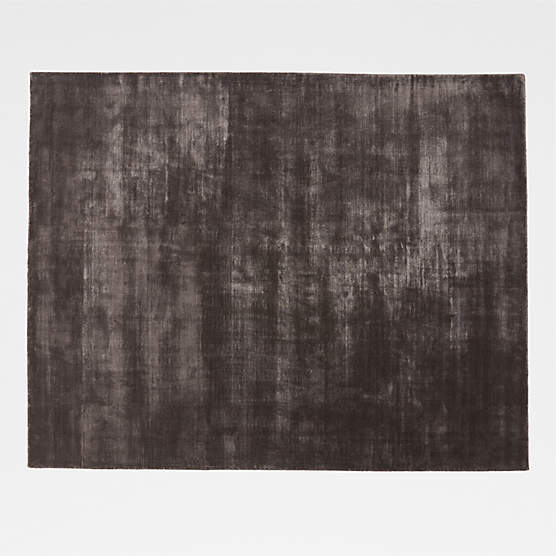 Kole Charcoal Solid Performance Nylon Area Rug 10'X14'