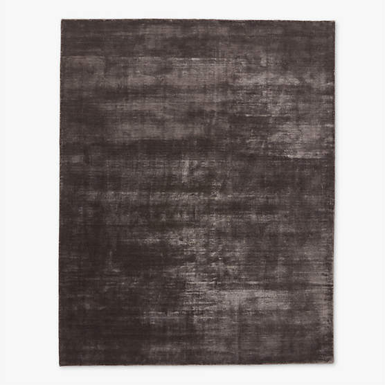 Kole Charcoal Solid Performance Nylon Area Rug 9'X12'