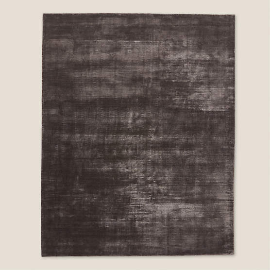 Kole Charcoal Solid Performance Nylon Area Rug 5'X8'