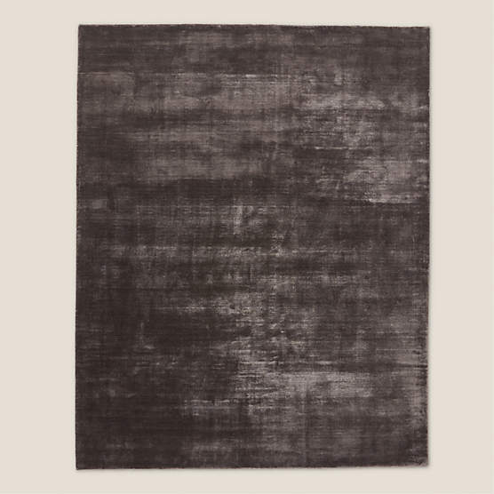 Kole Charcoal Solid Performance Nylon Area Rug 5'X8'
