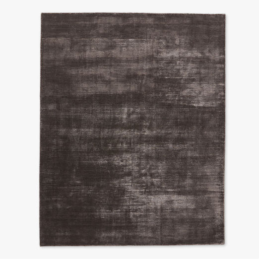 Kole Charcoal Solid Performance Nylon Area Rug