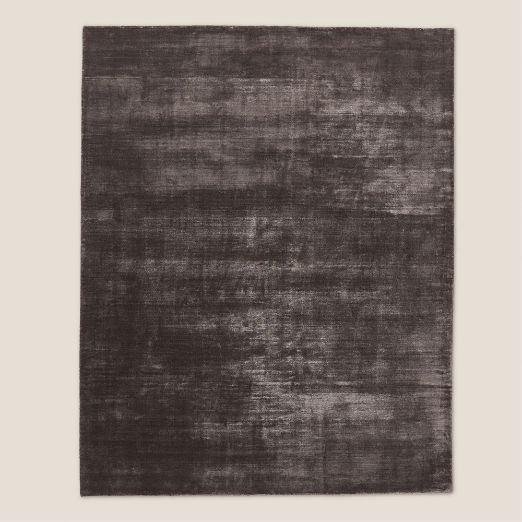 Kole Charcoal Solid Performance Nylon Area Rug
