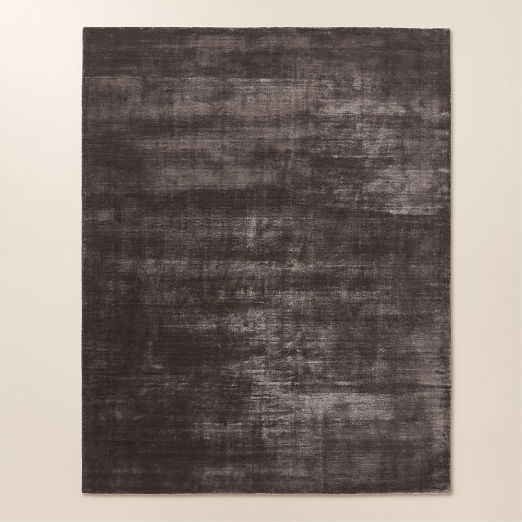 Kole Charcoal Solid Performance Nylon Area Rug 8'X10'
