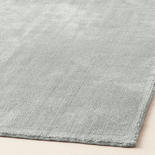 Kole Cool Grey Solid Performance Nylon Area Rug 8'x10'