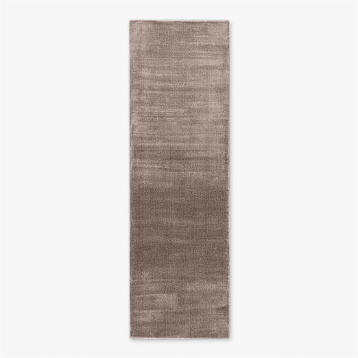 Kole Mink Brown Solid Performance Nylon Runner Rug 2.5'x8'