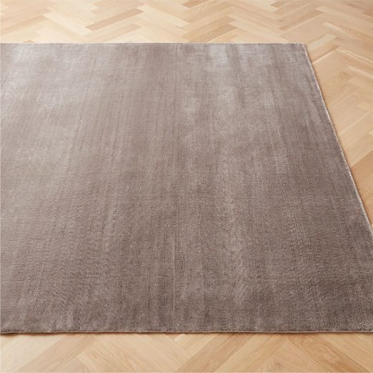 Kole Mink Brown Solid Performance Nylon Area Rug