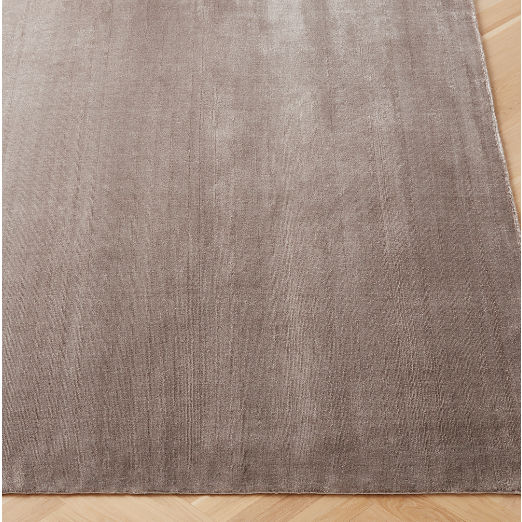 Kole Mink Brown Solid Performance Nylon Area Rug 5'x8'