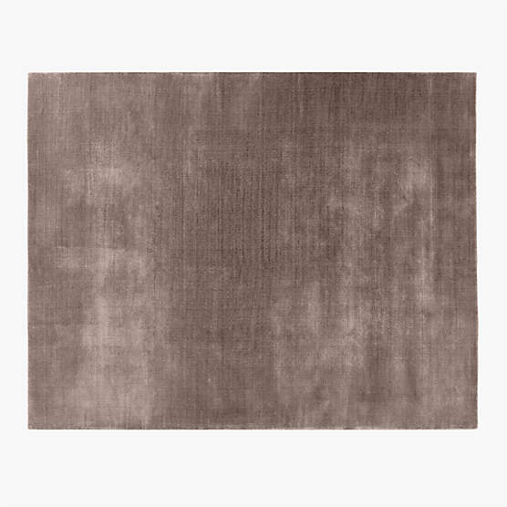 Kole Mink Brown Solid Performance Nylon Area Rug 10'x14'