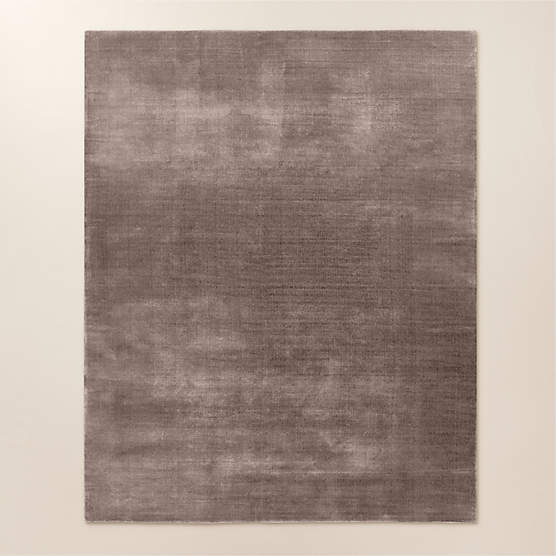 Solid Performance Rugs Kole Performance Nylon Modern Brown Area Rug 10'x14' + Reviews | CB2