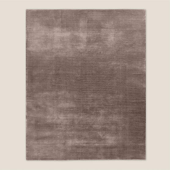 Kole Mink Brown Solid Performance Nylon Area Rug 8'x10'