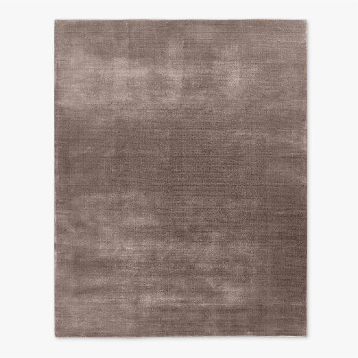 Kole Mink Brown Solid Performance Nylon Area Rug 6'x9'