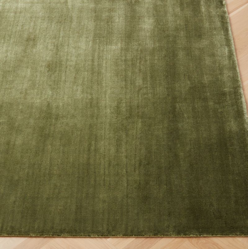 Kole Olive Green Solid Performance Nylon Area Rug 5'x8' - image 7 of 9