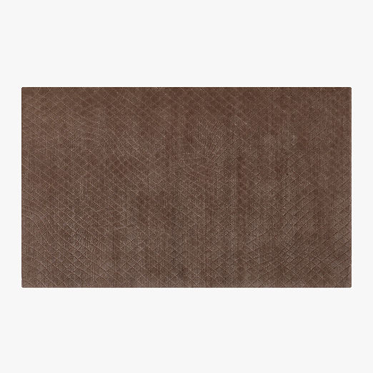 Kole Sienna Brown Abstract Performance Nylon Area Rug 5'x8'