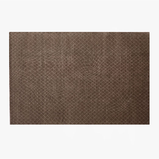 Kole Sienna Brown Abstract Performance Nylon Area Rug 6'x9'