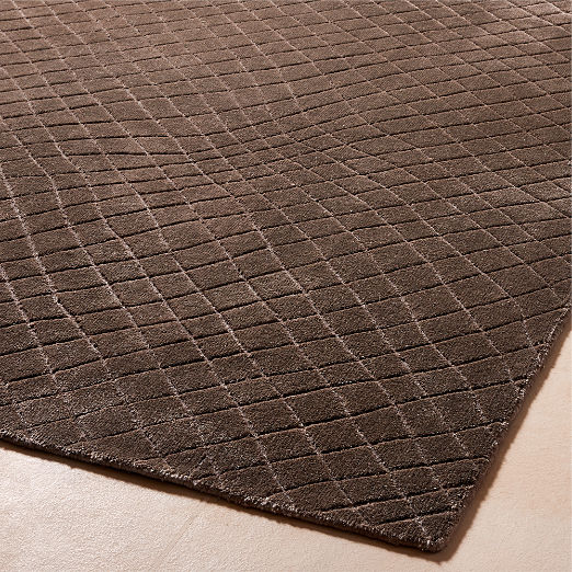 Kole Sienna Brown Abstract Performance Nylon Area Rug