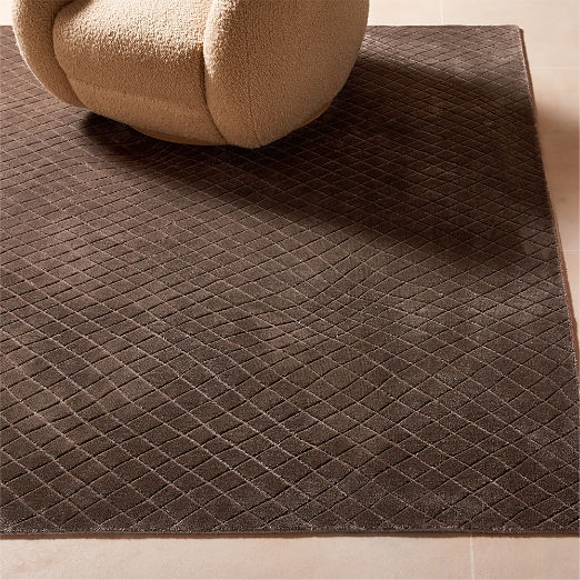 Kole Sienna Brown Abstract Performance Nylon Area Rug