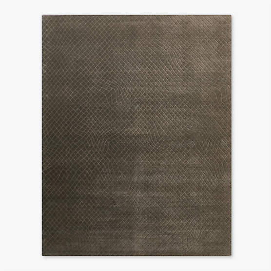 Kole Sienna Brown Abstract Performance Nylon Area Rug 8'x10'