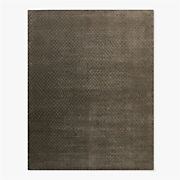 Camilia Patchwork Dark Green Hide Area Rug 5'x8'