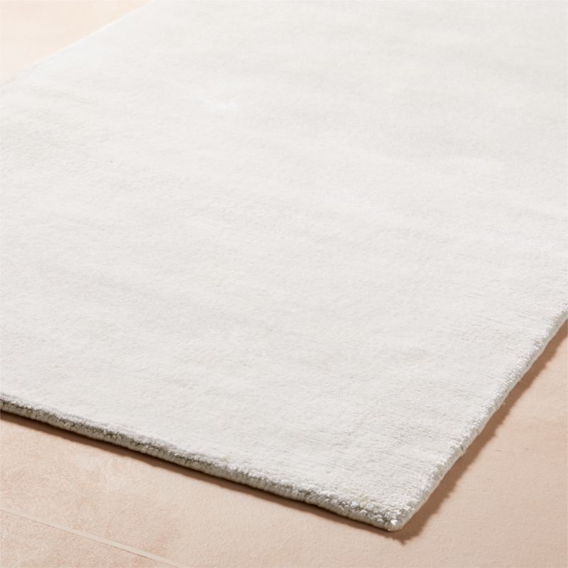 Kole Warm White Solid Performance Nylon Runner Rug 2.5'x8' - image 3 of 4