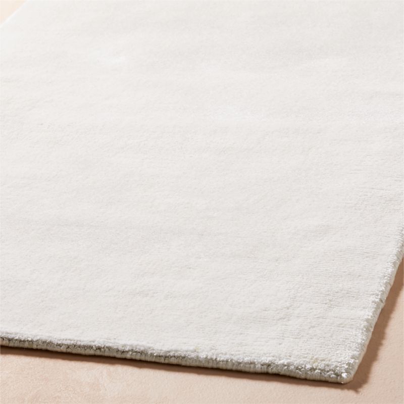 Kole Warm White Solid Performance Nylon Runner Rug 2.5'x8' - image 2 of 4