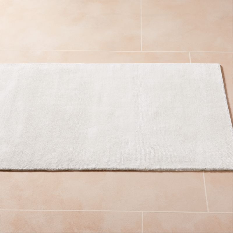 Kole Warm White Solid Performance Nylon Runner Rug 2.5'x8' - image 2 of 4