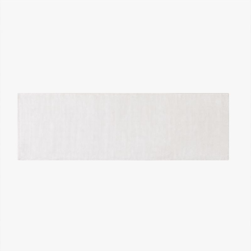 Kole Warm White Solid Performance Nylon Runner Rug 2.5'x8' - image 0 of 4