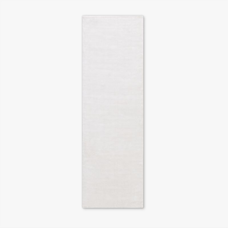 Kole Warm White Solid Performance Nylon Runner Rug 2.5'x8' - image 0 of 4