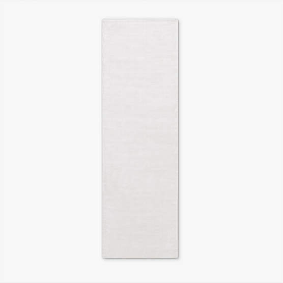 Kole Warm White Solid Performance Nylon Runner Rug 2.5'x8'