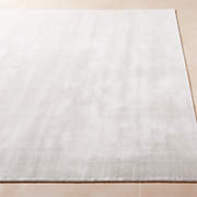 Kole Warm White Solid Performance Nylon Area Rug 5'x8' + Reviews | CB2