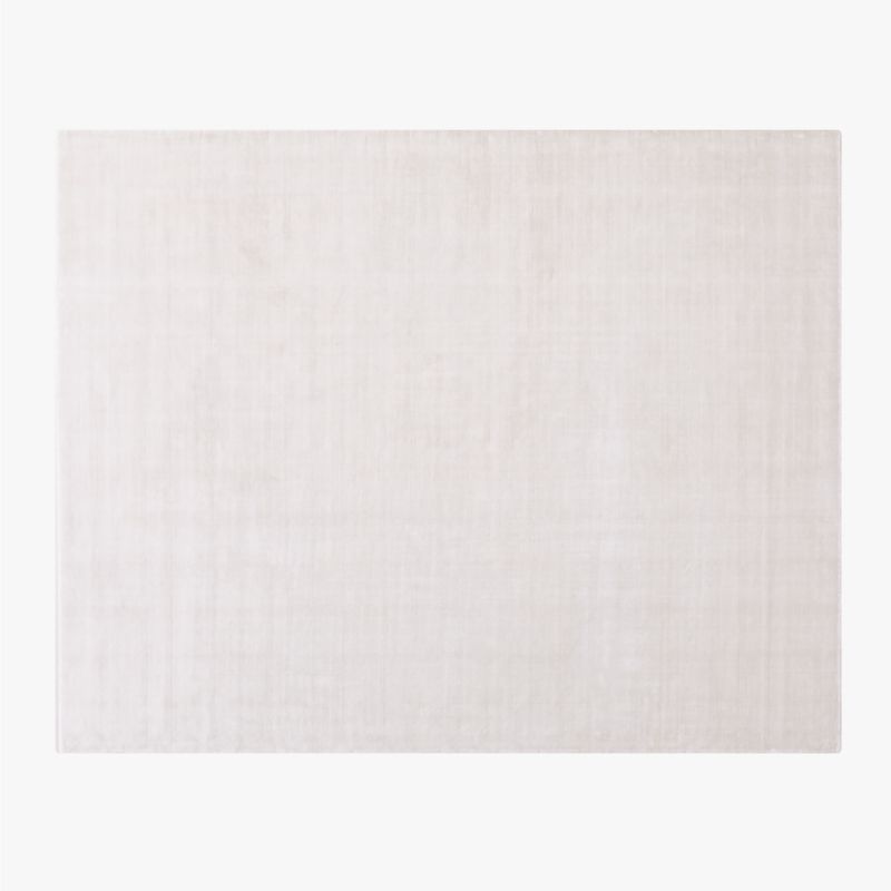 Kole Warm White Solid Performance Nylon Area Rug 5'x8' + Reviews | CB2