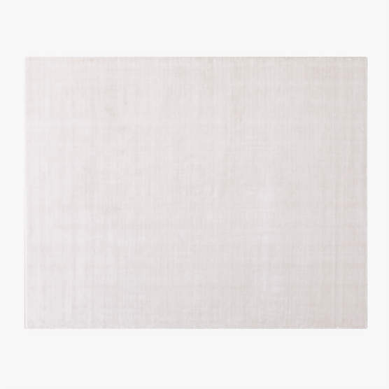 Kole Warm White Solid Performance Nylon Area Rug 10'x14'