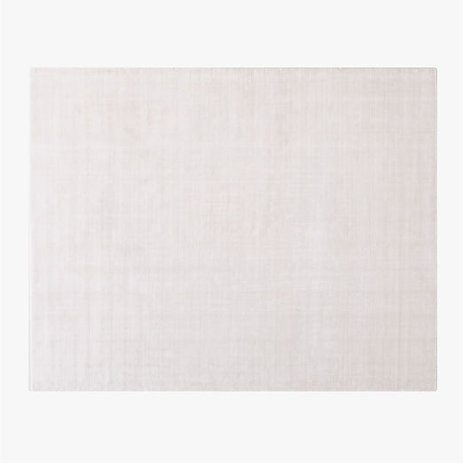 Kole Warm White Solid Performance Nylon Area Rug 6'x9'