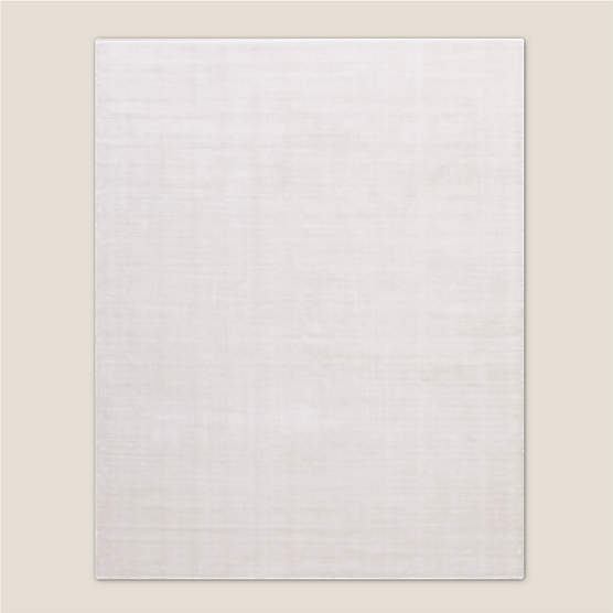 Kole Warm White Solid Performance Nylon Area Rug 8'x10'