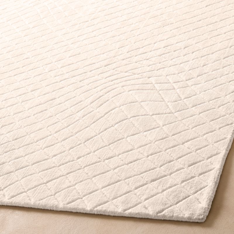 Kole Warm White Abstract Performance Nylon Area Rug 6'x9' - image 5 of 7