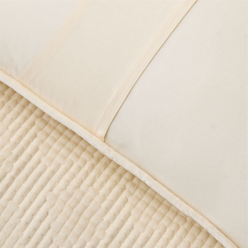 Kolson Warm White Organic Cotton Velvet Pillow Shams Set of 2 - image 3 of 5
